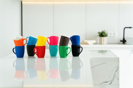 Кружка Good Morning с покрытием софт-тач, зеленая Кружка Good Morning с покрытием софт-тач, зеленая