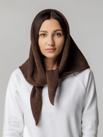 Косынка Dalia, темно-коричневая Косынка Dalia, темно-коричневая