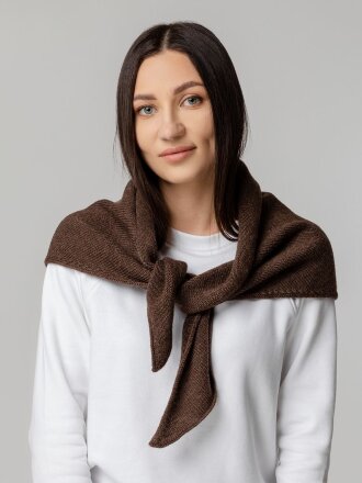 Косынка Dalia, темно-коричневая Косынка Dalia, темно-коричневая