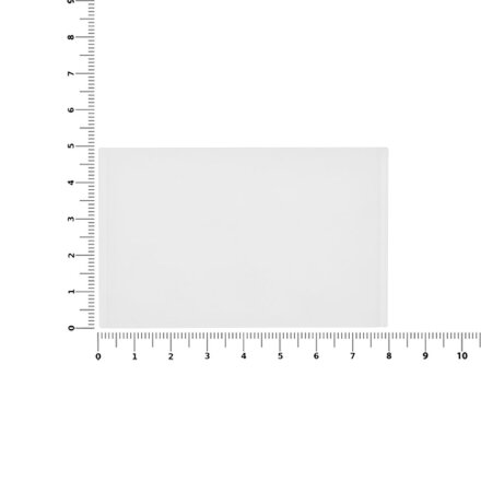Лейбл из ПВХ Dzeta, ХL, прозрачный