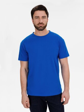 Футболка унисекс T-Bolka 180, синяя Футболка унисекс T-Bolka 180, синяя