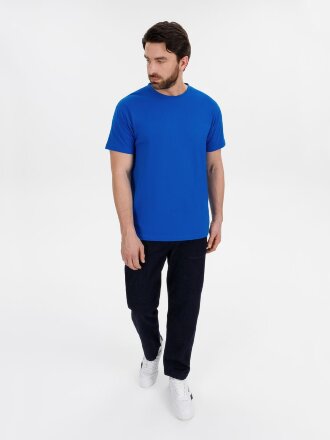 Футболка унисекс T-Bolka 180, синяя Футболка унисекс T-Bolka 180, синяя