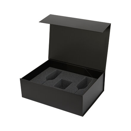 Ложемент под свечу Enigma + 2 бокала для шампанского в среднюю коробку-трансформер (арт. 695721)