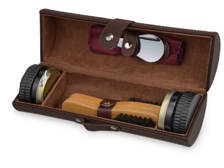 Набор для чистки обуви Сапфир, коричневый Набор для чистки обуви Сапфир, коричневый