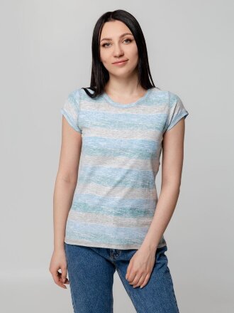Футболка женская Rayet Lady двусторонняя, голубая с зеленым Футболка женская Rayet Lady двусторонняя, голубая с зеленым