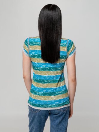 Футболка женская Rayet Lady двусторонняя, голубая с зеленым Футболка женская Rayet Lady двусторонняя, голубая с зеленым