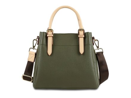 Сумка женская BUGATTI Ella, оливковая, полиуретан, 27х12х23,5 см Сумка женская BUGATTI Ella, оливковая, полиуретан, 27х12х23,5 см