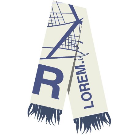 Шарф на заказ Tricksy Classic Fint, M, полушерсть