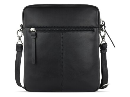 Сумка наплечная мужская BUGATTI Comet, чёрная, воловья кожа/полиэстер, 23,5х5х26 см Сумка наплечная мужская BUGATTI Comet, чёрная, воловья кожа/полиэстер, 23,5х5х26 см