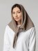 Косынка Dalia, светло-коричневая с нанесением логотипа
