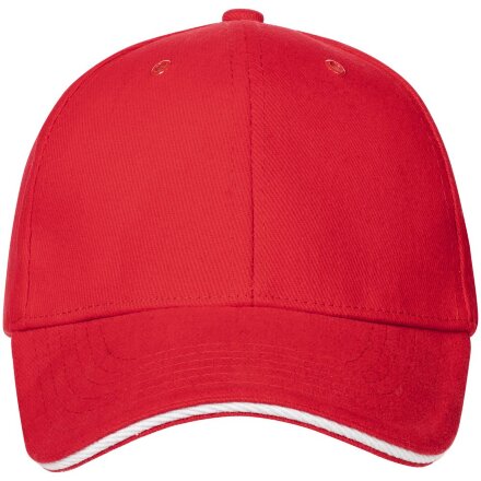 Бейсболка Generic, красная с белым кантом Бейсболка Generic, красная с белым кантом