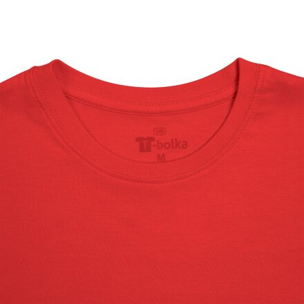 Футболка унисекс T-bolka 140, красная Футболка унисекс T-bolka 140, красная