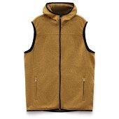 Жилет с капюшоном унисекс Gotland, горчичный Жилет с капюшоном унисекс Gotland, горчичный