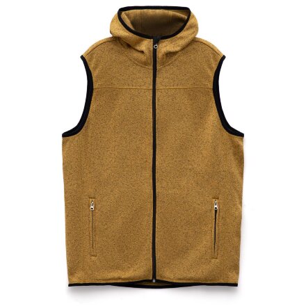 Жилет с капюшоном унисекс Gotland, горчичный Жилет с капюшоном унисекс Gotland, горчичный