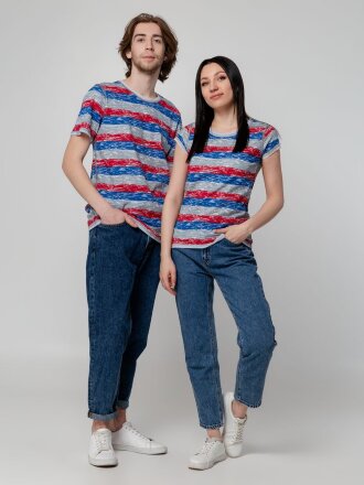 Футболка женская Rayet Lady двусторонняя, красная с синим Футболка женская Rayet Lady двусторонняя, красная с синим