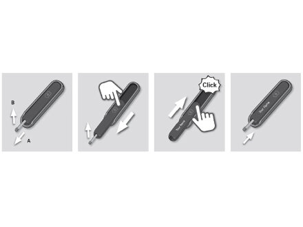 Передняя накладка VICTORINOX 58 мм, пластиковая, синяя Передняя накладка VICTORINOX 58 мм, пластиковая, синяя