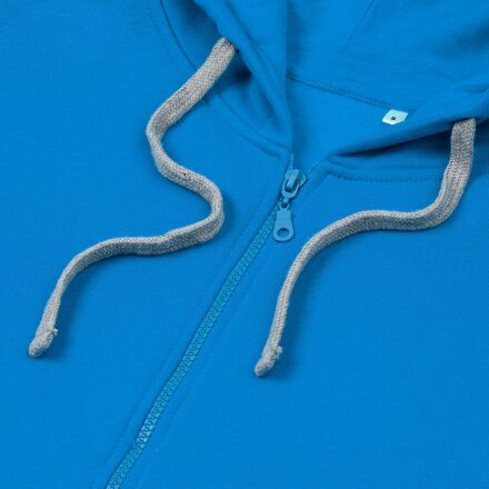 Толстовка с капюшоном на молнии Unit Siverga Heavy, бирюзовая Толстовка с капюшоном на молнии Unit Siverga Heavy, бирюзовая