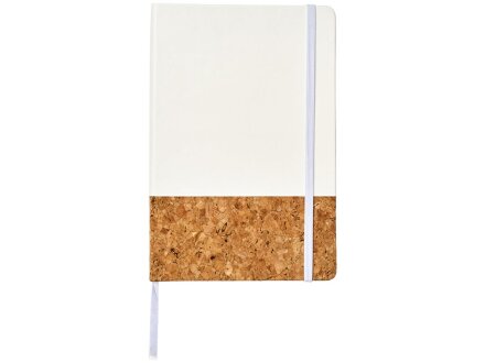 Блокнот Evora формата A5 из пробки и термополиуретана, белый Блокнот Evora формата A5 из пробки и термополиуретана, белый