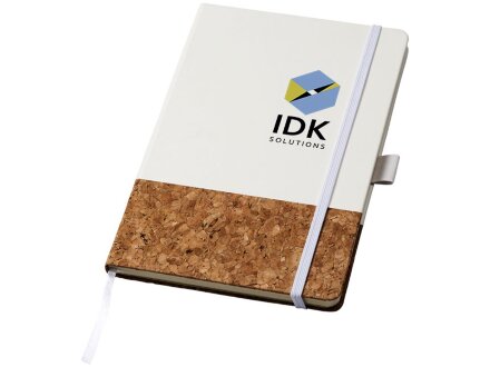 Блокнот Evora формата A5 из пробки и термополиуретана, белый Блокнот Evora формата A5 из пробки и термополиуретана, белый