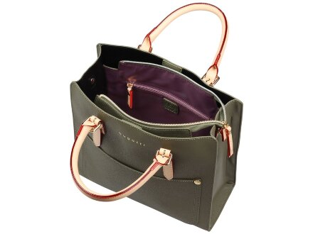 Сумка-портфель женская BUGATTI Ella, оливковая, полиуретан, 30х11,5х28 см Сумка-портфель женская BUGATTI Ella, оливковая, полиуретан, 30х11,5х28 см