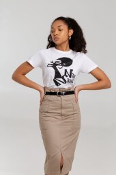 Футболка женская «Меламед. Nina Simone», белая Футболка женская «Меламед. Nina Simone», белая