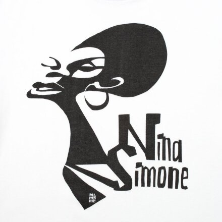 Футболка женская «Меламед. Nina Simone», белая Футболка женская «Меламед. Nina Simone», белая