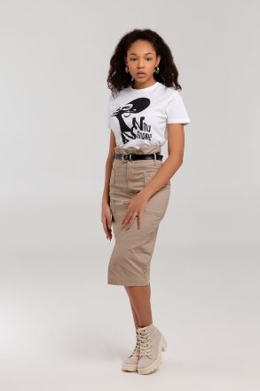 Футболка женская «Меламед. Nina Simone», белая Футболка женская «Меламед. Nina Simone», белая