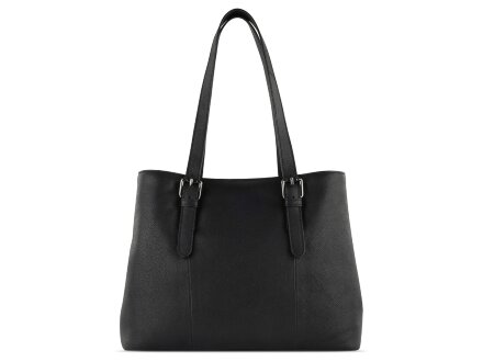 Сумка женская BUGATTI Bella, чёрная, воловья кожа/полиэстер, 33х14х25 см Сумка женская BUGATTI Bella, чёрная, воловья кожа/полиэстер, 33х14х25 см