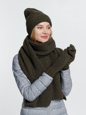 Шарф Nordkyn, зеленый (оливковый) Шарф Nordkyn, зеленый (оливковый)