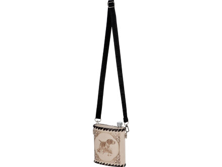 Фляга 503(белая кожа) , 0,5 л Фляга 503(белая кожа) , 0,5 л