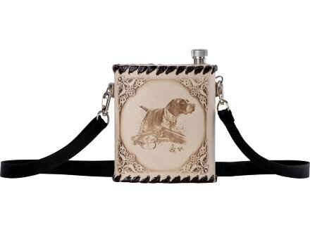 Фляга 503(белая кожа) , 0,5 л Фляга 503(белая кожа) , 0,5 л