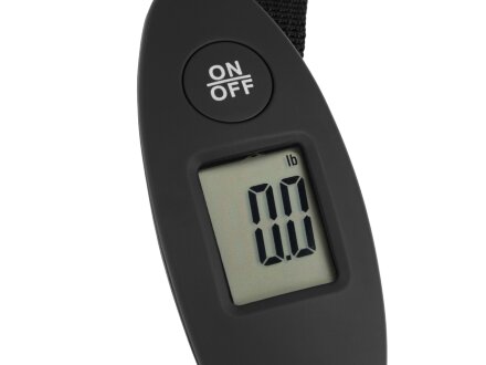 Багажные весы с покрытием soft touch Gravity, черный Багажные весы с покрытием soft touch Gravity, черный