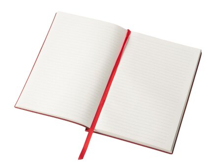 Блокнот А5 Scribe, гибкая обложка, 96 листов 80 гр/м2, красный