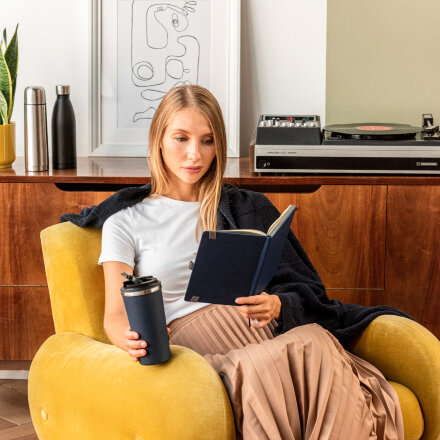 Плед Cella вязаный, темно-синий (без подарочной коробки) Плед Cella вязаный, темно-синий (без подарочной коробки)