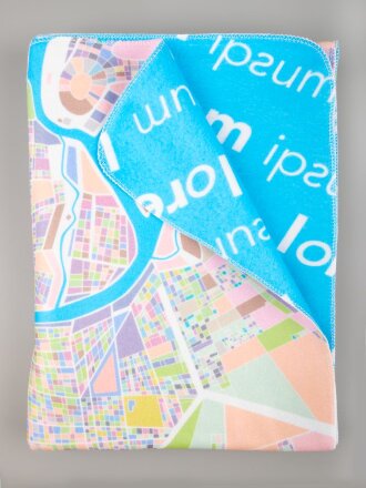 Флисовый плед Feltro Color Plus с печатью на заказ, S Флисовый плед Feltro Color Plus с печатью на заказ, S