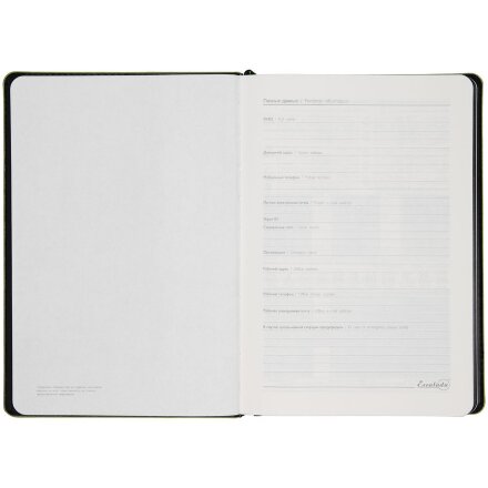 Ежедневник Alanis, недатированный, черный с зеленым Ежедневник Alanis, недатированный, черный с зеленым