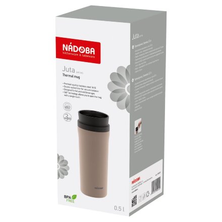 Термокружка Juta, бежевая Термокружка Juta, бежевая