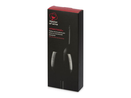 Набор аксессуаров для вина Pinotage со стеклянной крышкой Набор аксессуаров для вина Pinotage со стеклянной крышкой