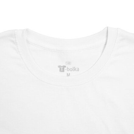 Футболка унисекс T-bolka 140, белая Футболка унисекс T-bolka 140, белая