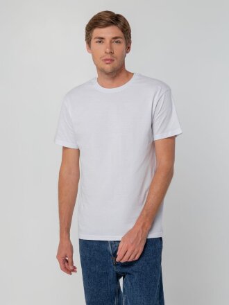 Футболка унисекс T-bolka 140, белая Футболка унисекс T-bolka 140, белая