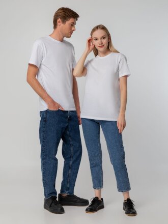 Футболка унисекс T-bolka 140, белая Футболка унисекс T-bolka 140, белая