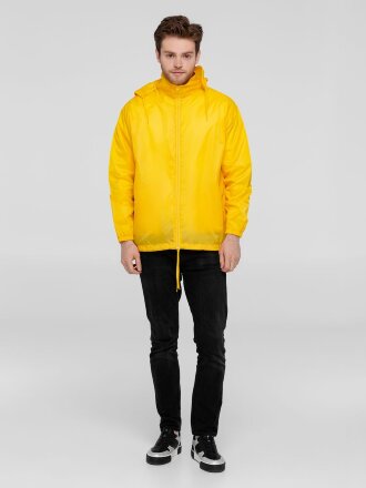 Ветровка унисекс Shift, желтая Ветровка унисекс Shift, желтая