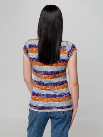 Футболка женская Rayet Lady двусторонняя, оранжевая с фиолетовым Футболка женская Rayet Lady двусторонняя, оранжевая с фиолетовым