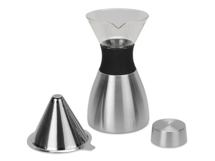 Кофеварка POUR OVER, 1000 мл, серебристый/черный Кофеварка POUR OVER, 1000 мл, серебристый/черный
