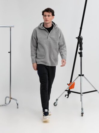 Анорак унисекс Oblako, светло-серый Анорак унисекс Oblako, светло-серый