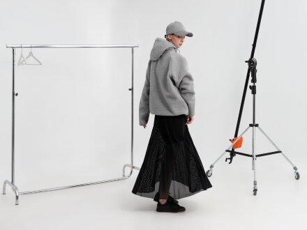 Анорак унисекс Oblako, светло-серый Анорак унисекс Oblako, светло-серый