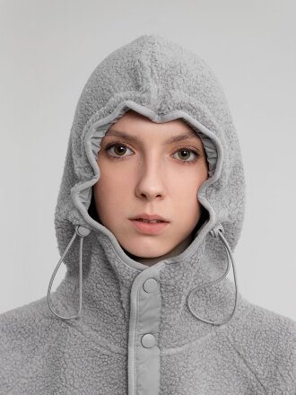 Анорак унисекс Oblako, светло-серый Анорак унисекс Oblako, светло-серый