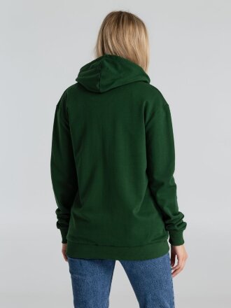 Толстовка с капюшоном на молнии Unit Siverga Heavy, темно-зеленая Толстовка с капюшоном на молнии Unit Siverga Heavy, темно-зеленая