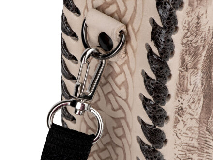 Фляга 509(белая кожа), 1л Фляга 509(белая кожа), 1л