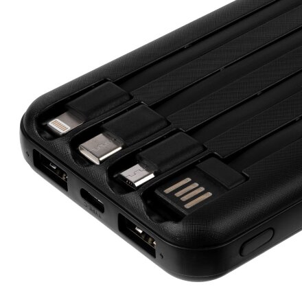 Внешний аккумулятор Omni Qi 10000 мАч, черный Внешний аккумулятор Omni Qi 10000 мАч, черный